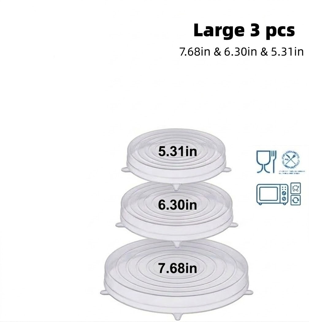 Vodlan™ Reusable Silicone Lids — 6 PCS Stretch Bowl & Pot Covers