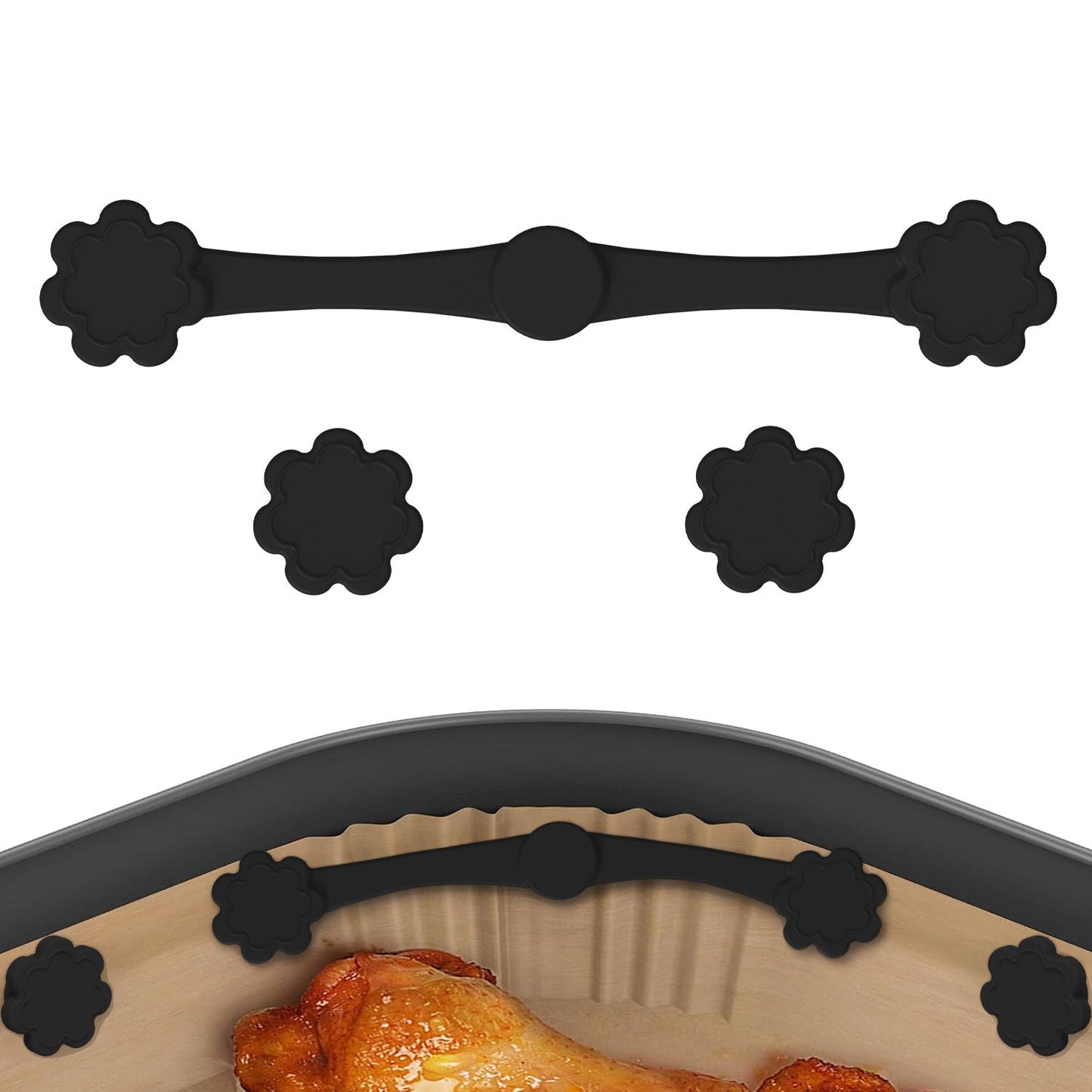 Vodlan™ LinerLock™ | Magnetic Air Fryer Safety Clips