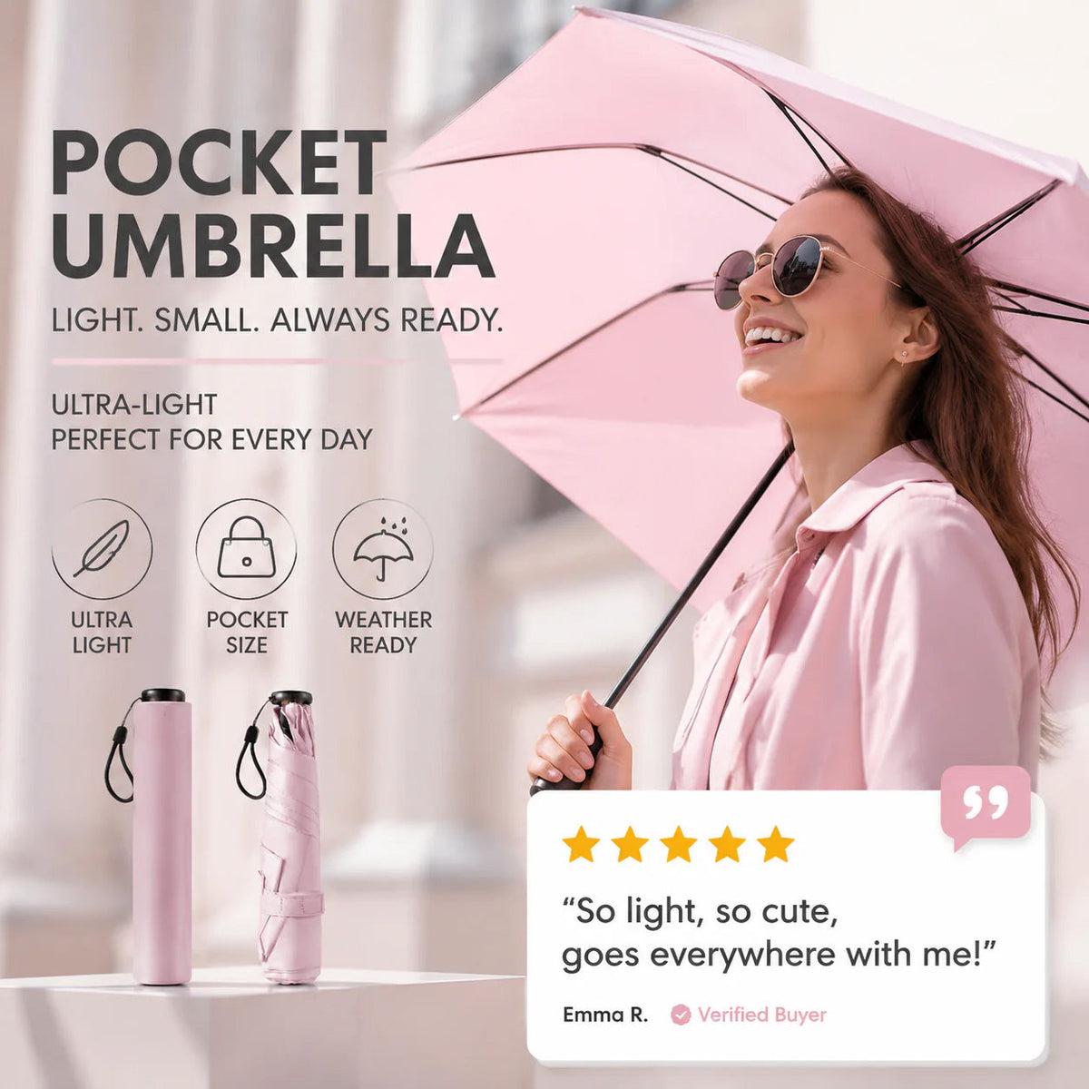 Lumiazos™ 🔥 Buy More, Save More 🎁 Ultra-Lightweight Compact All-Weather Umbrella