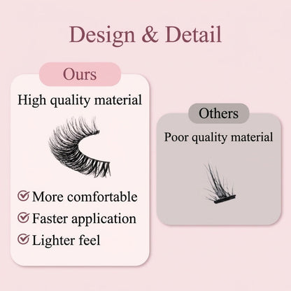 💐 Waterproof & Reusable Self-Adhesive False Eyelashes