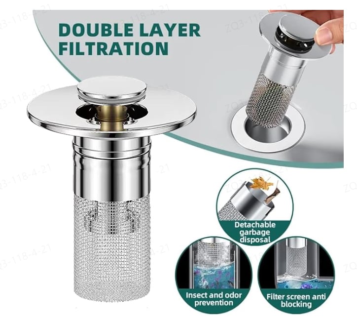 🚰 Lumiazos™ Stainless Steel Floor Drain Filter