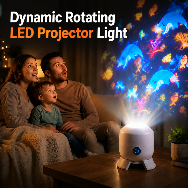 🔥 Hot Sale: Lumiazos™ Dynamic Rotating LED Projector Light