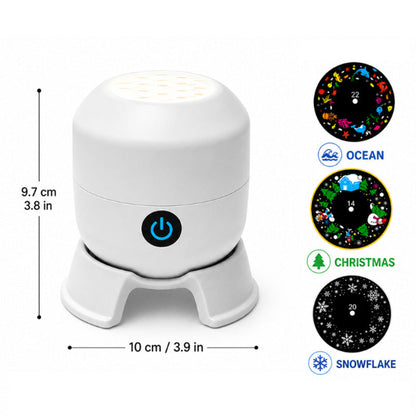 🌊Lumiazos™ Next-Gen 5D Smart Rotating Ambient Projector-Bring the Living Ocean & Festive Magic Into Your Space.
