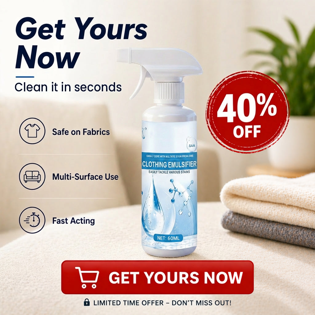 Vodlan™ Stain Remover Spray—Instant Multi-Surface Stain Fix for Clothes, Carpets & Furniture