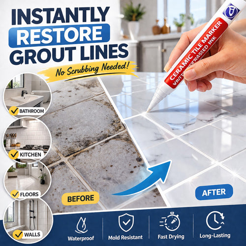 🔥🖌️Vodlan™ Anti-Mould & Waterproof Joint Pen for Ceramic Tiles!