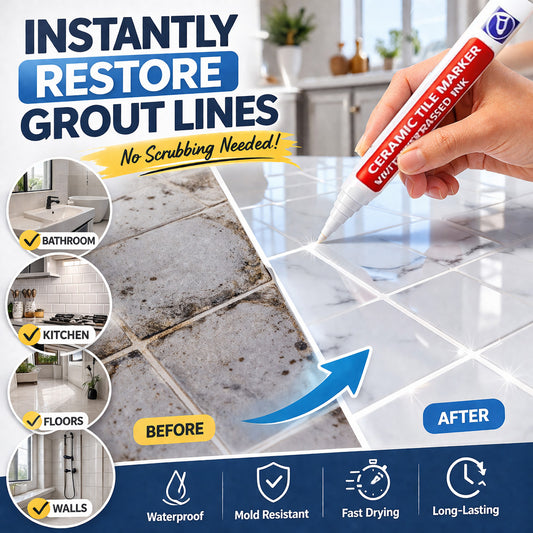 🔥🖌️Vodlan™ Anti-Mould & Waterproof Joint Pen for Ceramic Tiles!