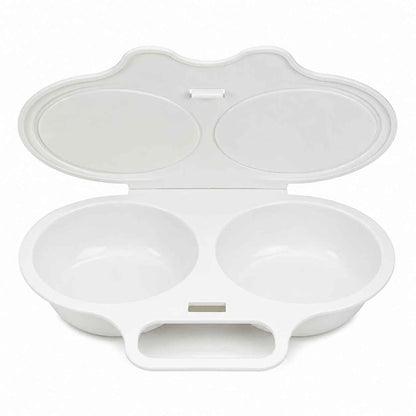 Lumiazos™ Microwave Egg Poacher With Lid & Handle – Perfect Poached Eggs Made Easy