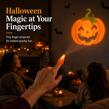 🎃 Lumiazos™ Halloween Finger Projector Lights – Mini Pattern Projectors
