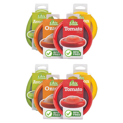 Silicone stretch pods🍅🥑 Keep Your Fruits & Veggies Fresh with These Stretch Pods!