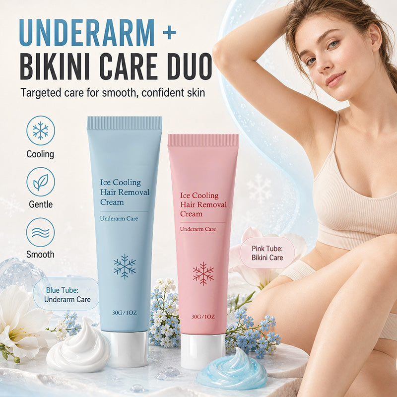 8-Minute Bikini & Underarm Hair Removal Duo — No Black Stubble. No Razor Burn.