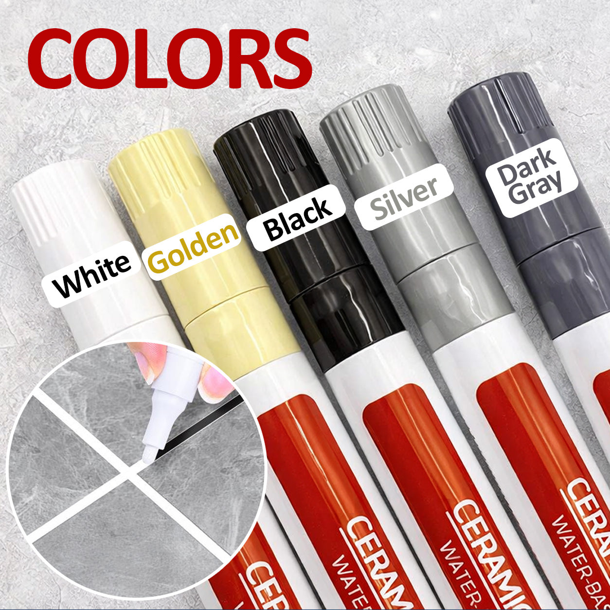 🖌️Vodlan™ Anti-Mould & Waterproof Joint Pen for Ceramic Tiles!