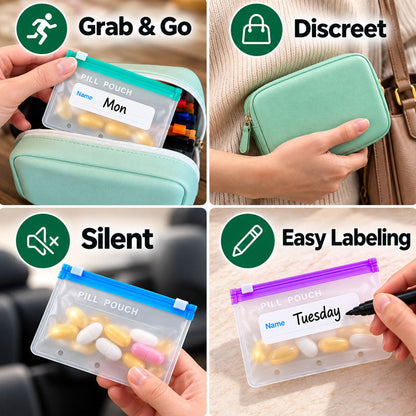 Lumiazos™ Modular Wellness Wallet – 7-Pouch Medicine & Supplement Organiser (Offer)