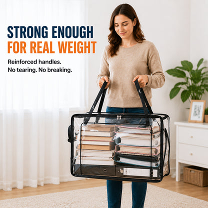 ⏰🔥LIMITED TIME 50% OFF! 🏠 Transparent Large-Capacity Dustproof & Moisture-Proof Storage Bag – Perfect for Clothes, Toys, Books & More ✨