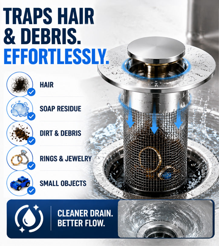 🚰 Lumiazos™ Stainless Steel Floor Drain Filter