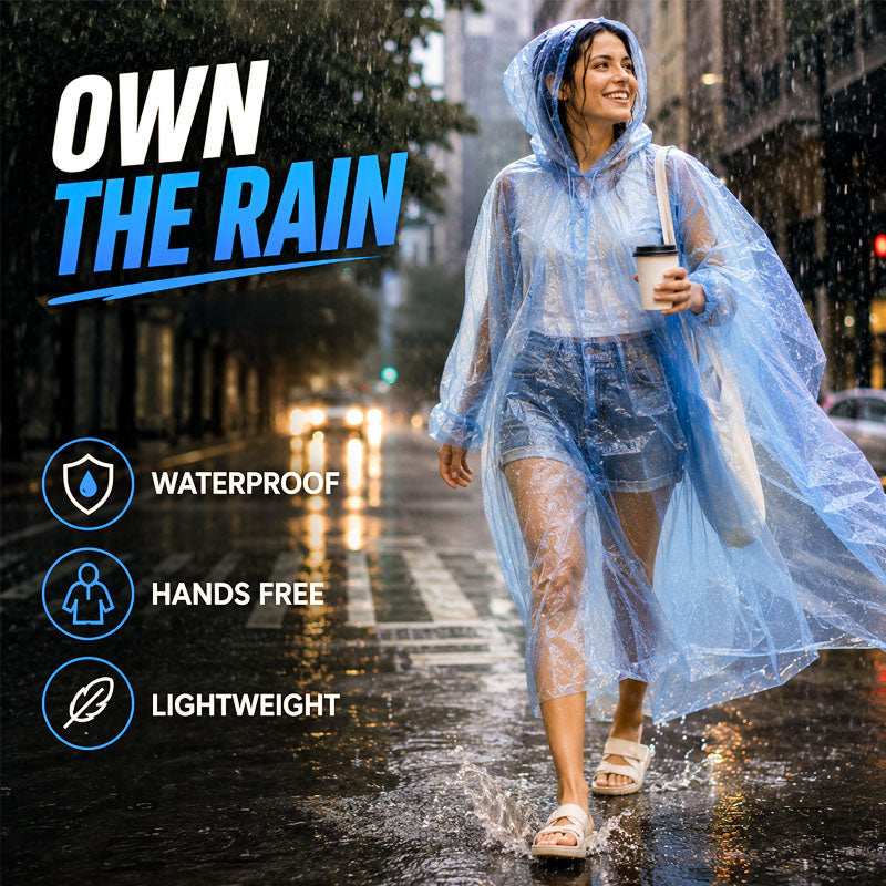 Lumiazos™ Pocket Raincoat Keyring – Lightweight Emergency Rain Protection