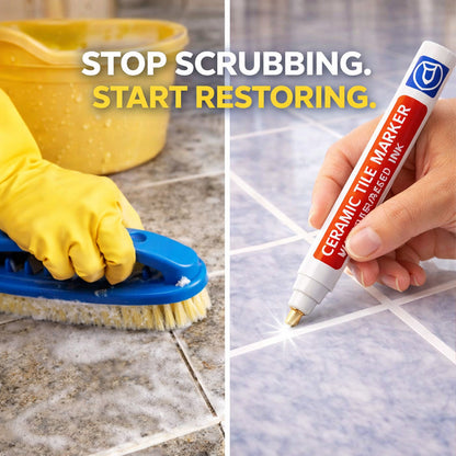 🔥🖌️Vodlan™ Anti-Mould & Waterproof Joint Pen for Ceramic Tiles!