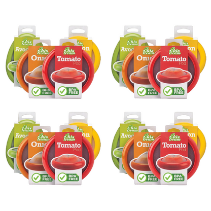 Silicone stretch pods🍅🥑 Keep Your Fruits & Veggies Fresh with These Stretch Pods!