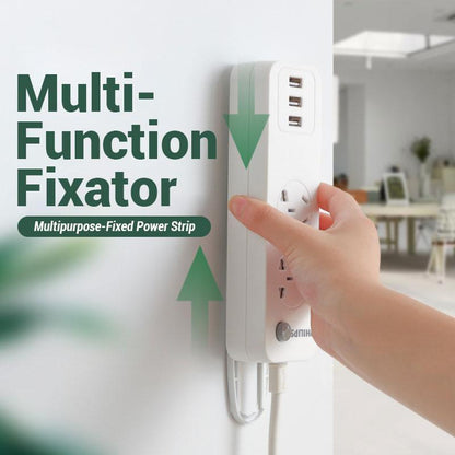 🏠 Lumiazos™ No-Drill Wall Mount Holder — Keep Cables, Routers & Extension Leads Off the Floor