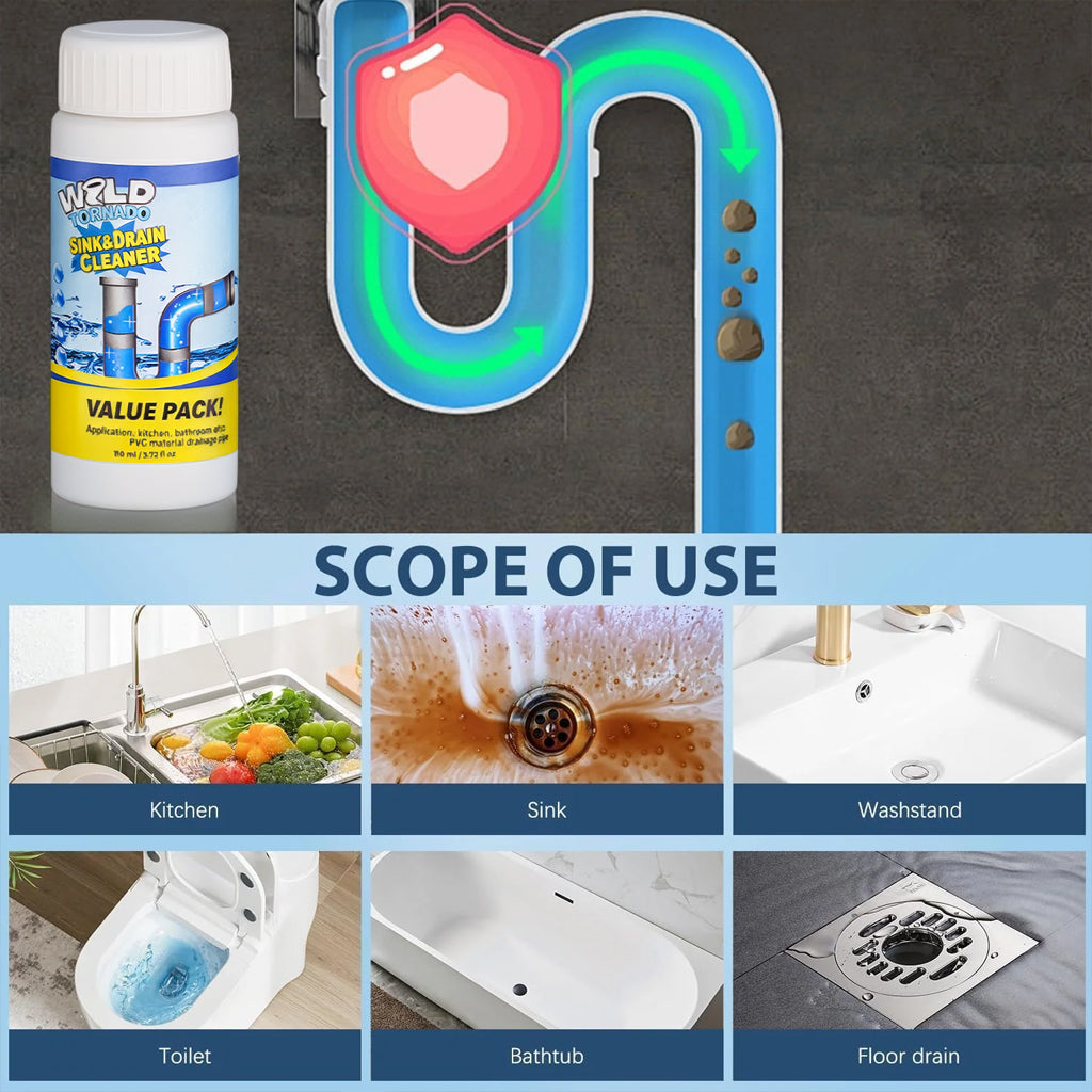 Vodlan™ Powerful Sink Drain Cleaner - All-Purpose Pipe Dredging Powder for Home