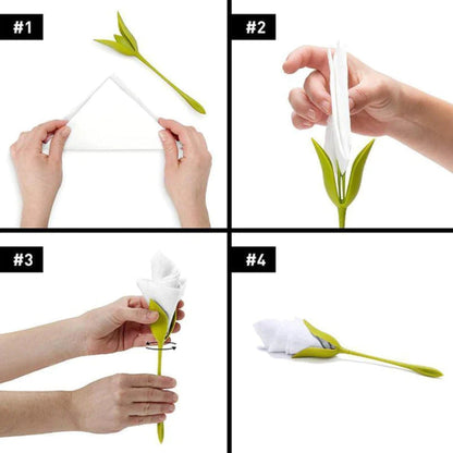 Vodlan™ BloomTwist™ 3-Second Rose Maker — Turn Ordinary Napkins into Table Art (Offer)