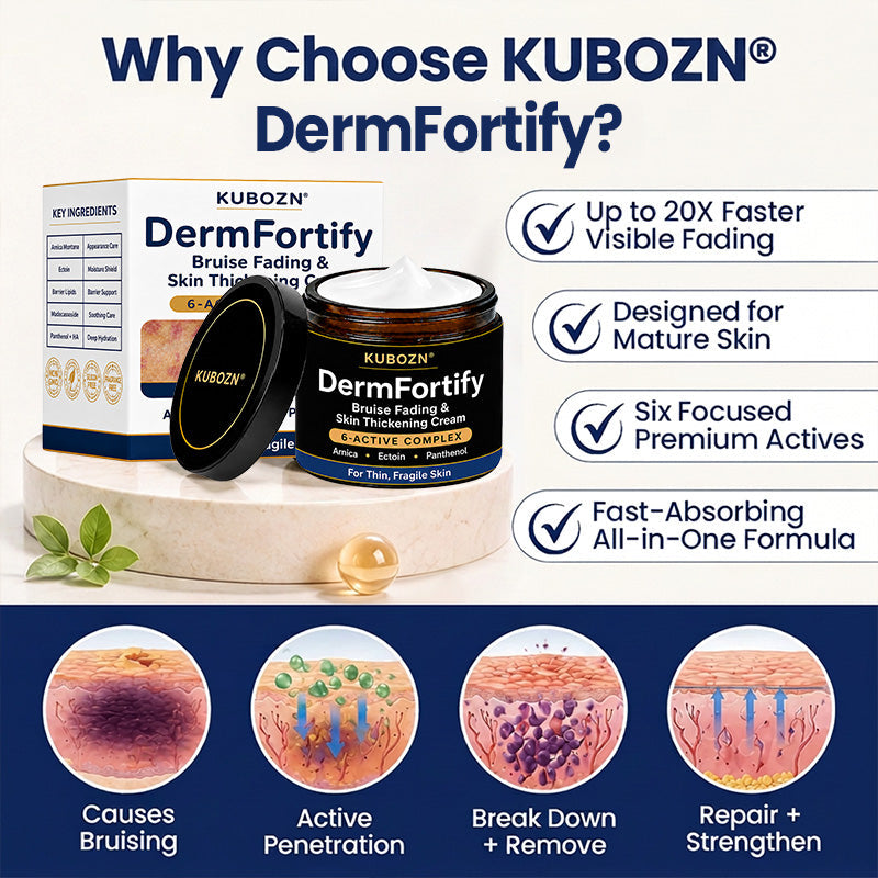 KUBOZN® DermFortify – Advanced Bruise Fading & Skin Thickening Cream for Thin, Fragile Skin
