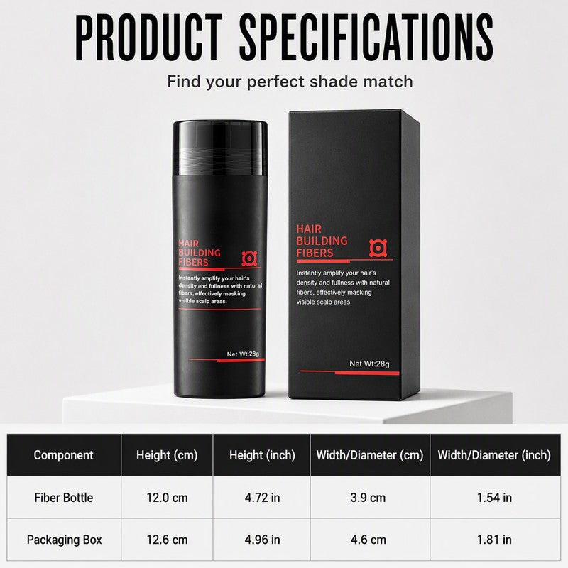 Lumiazos™ Instant Hair Building Fibres – Hairline Filler & Fuller-Looking Hair