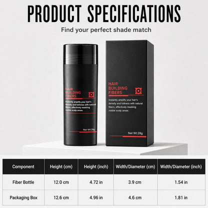 Lumiazos™ Instant Hair Building Fibres – Hairline Filler & Fuller-Looking Hair