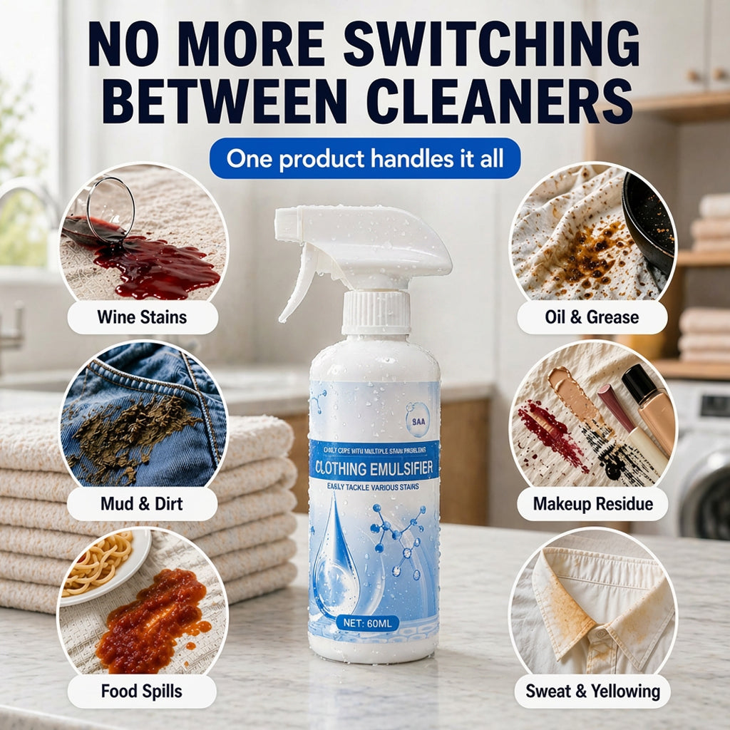 Vodlan™ Stain Remover Spray—Instant Multi-Surface Stain Fix for Clothes, Carpets & Furniture