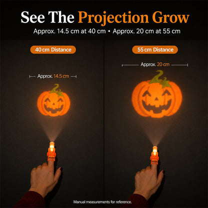 🎃 Lumiazos™ Halloween Finger Projector Lights – Mini Pattern Projectors