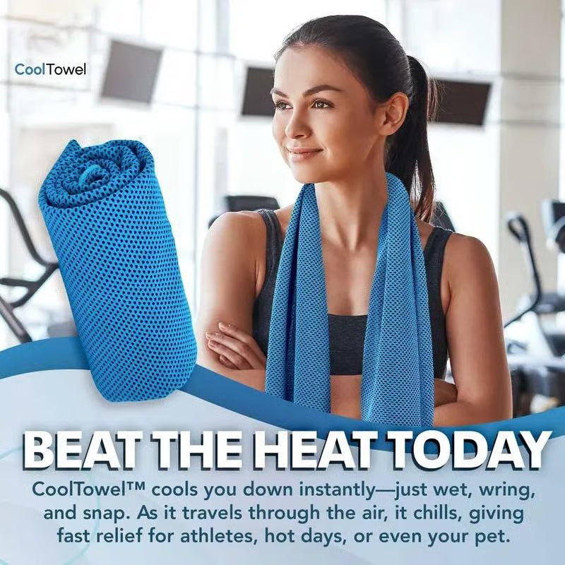 🔥Cooling Towel for Sports, Gym & Fitness – Quick-Dry Microfiber Sweat Towel (OFFER2)