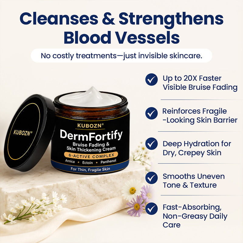 KUBOZN® DermFortify – Advanced Bruise Fading & Skin Thickening Cream for Thin, Fragile Skin