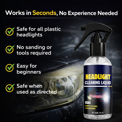 Vodlan™ Car Headlight Cleaning & Restoration Agent – Scratch Remover, UV Protection & Anti-Yellowing 🚗