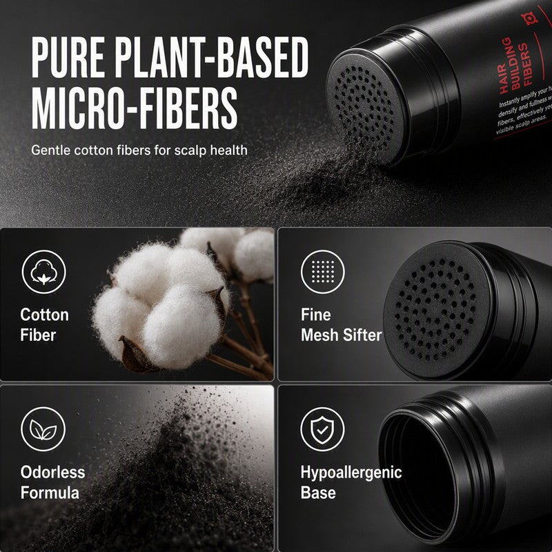 Lumiazos™ Instant Hair Building Fibres – Hairline Filler & Fuller-Looking Hair