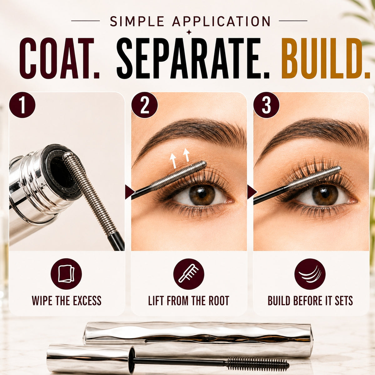Lumiazos™ MetalThread™ Mascara — Longer-Looking Lashes with Less Clumping