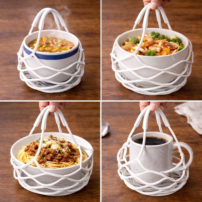 Vodlan™ 2-in-1 Zero-Void™ Silicone Mesh Bag & Heat-Resistant Trivet Mat for Hot Bowls (Offer)