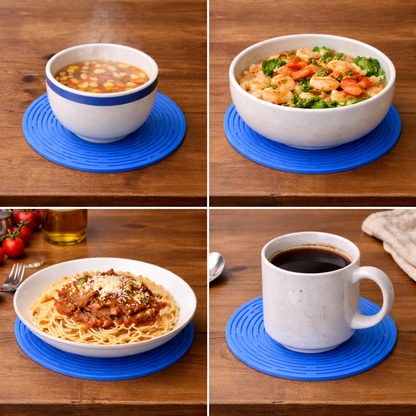 Vodlan™ 2-in-1 Zero-Void™ Silicone Mesh Bag & Heat-Resistant Trivet Mat for Hot Bowls (Offer)