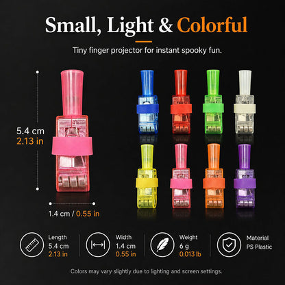 🎃 Lumiazos™ Halloween Finger Projector Lights – Mini Pattern Projectors