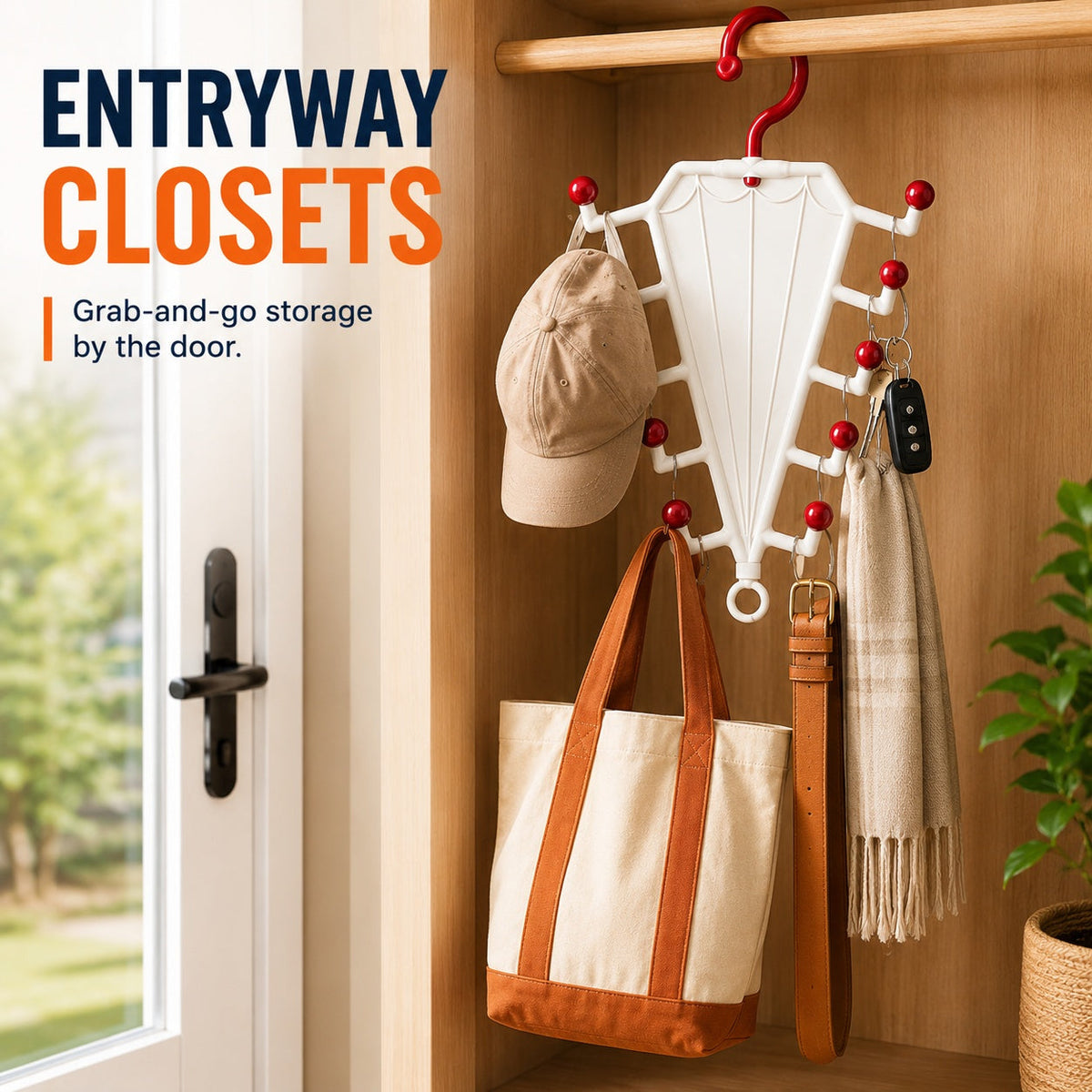 Space-Saving V-Shaped Hanger Organiser – Double-Sided Wardrobe Storage Rack