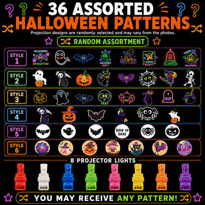 🎃 Lumiazos™ Halloween Finger Projector Lights – Mini Pattern Projectors