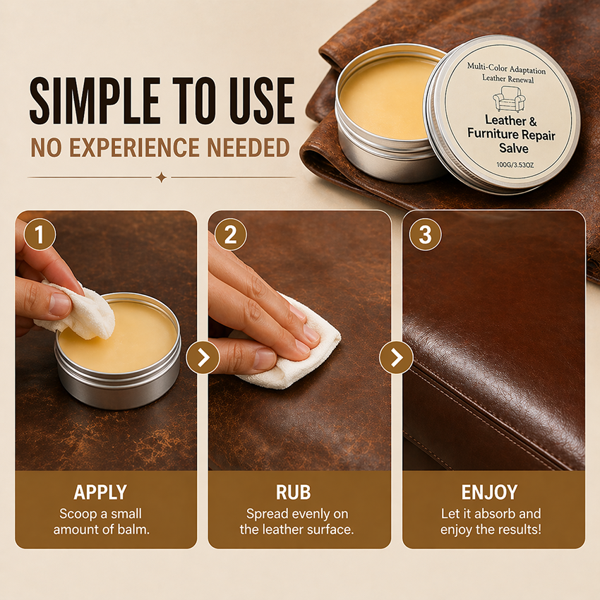 Vodlan™ Leather Repair & Restore Balm – Make Old Leather Look New Again