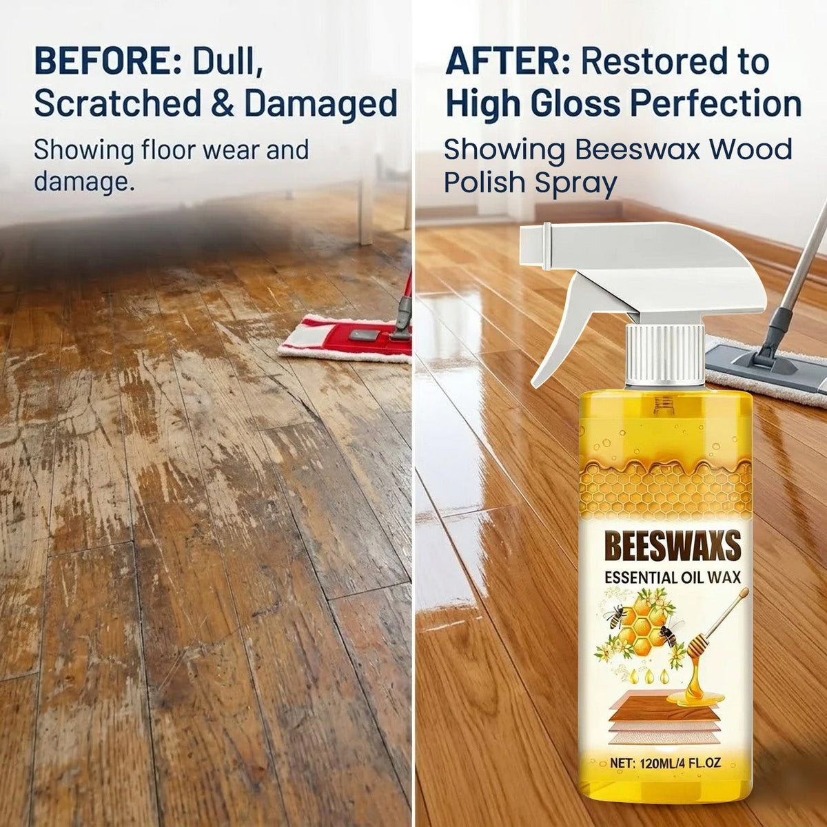 Vodlan™ Wood Polish Spray – Restore Shine & Fix Scratches Instantly
