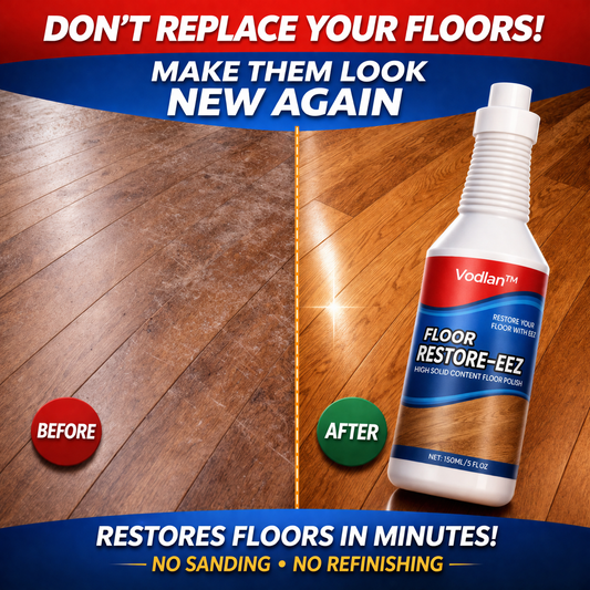 Vodlan™ Floor Restorer – Fast-drying, non-toxic shine. ✨