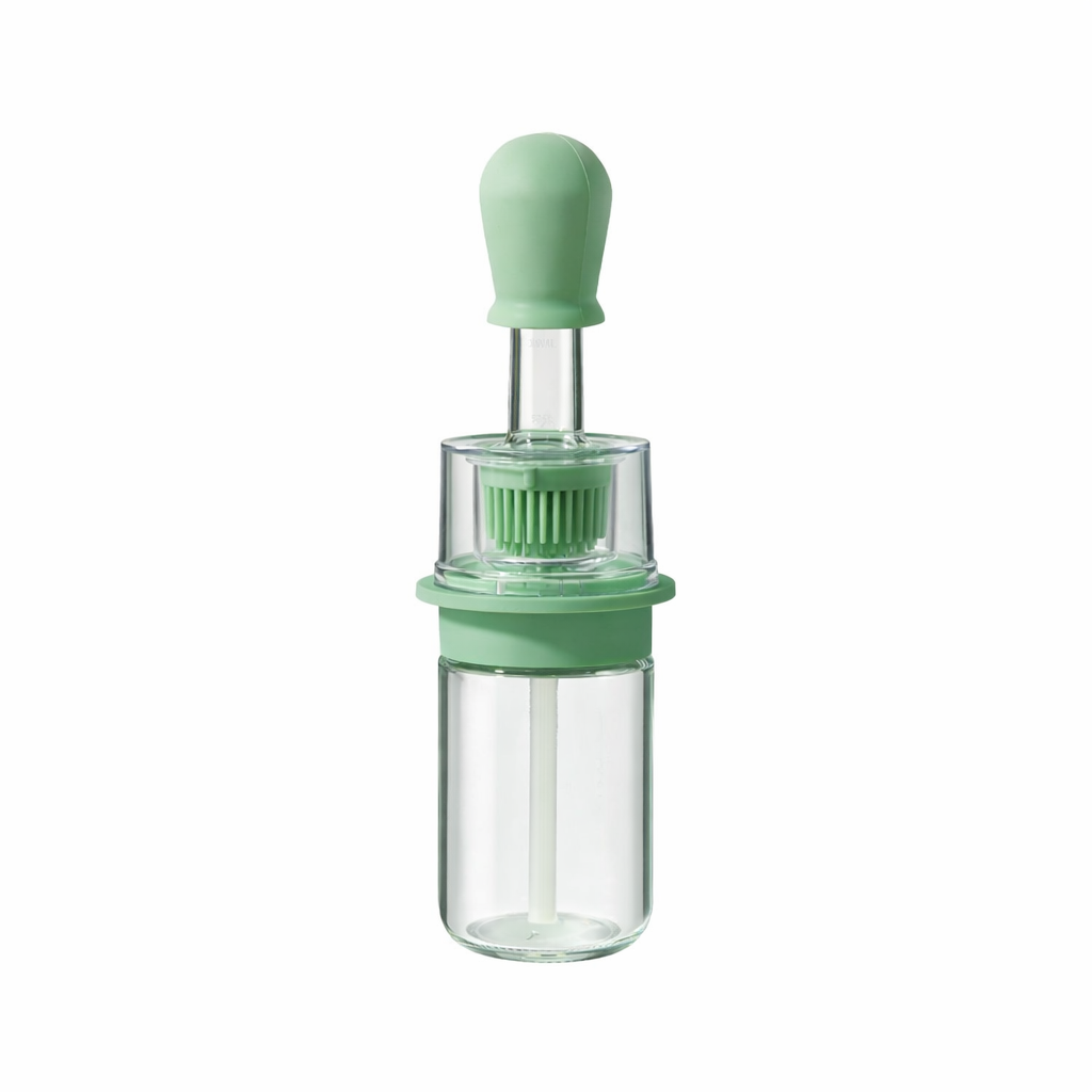 Vodlan™ 2-in-1 Glass Oil Bottle with Integrated Brush