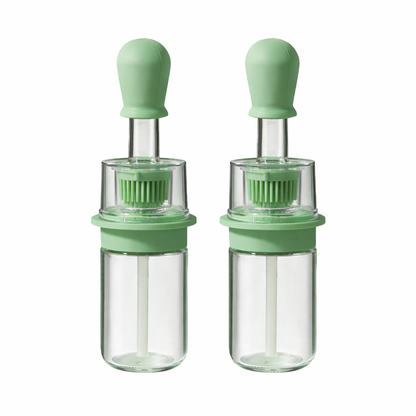 Vodlan™ 2-in-1 Glass Oil Bottle with Integrated Brush — The Precision Squeeze-to-Baste Solution for Fresh-Separated, Mess-Free Cooking (Offer)