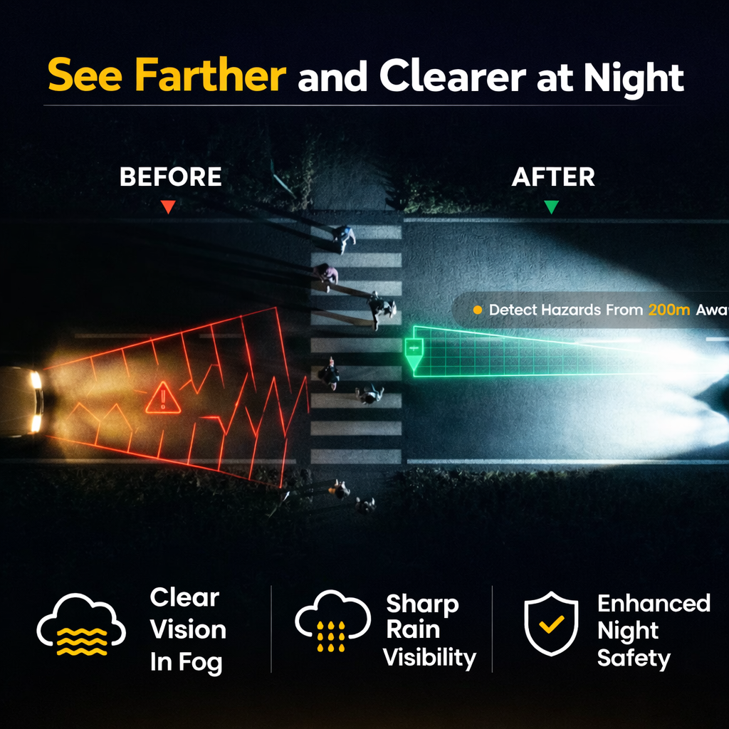 Vodlan™ Car Headlight Cleaning & Restoration Agent – Scratch Remover, UV Protection & Anti-Yellowing 🚗