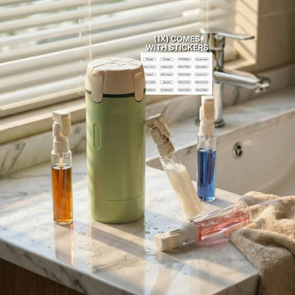 Vodlan™ Travel Dispenser - Carry 4 Essentials in 1 Bottle