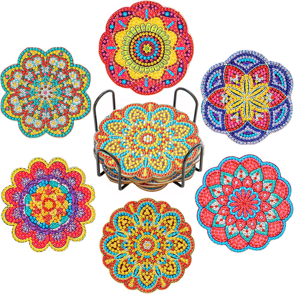 Vodlan™ DIY Diamond Painting Coaster Kits (Set of 6) (Offer)