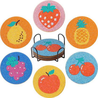 Vodlan™ DIY Diamond Painting Coaster Kits (Set of 6)