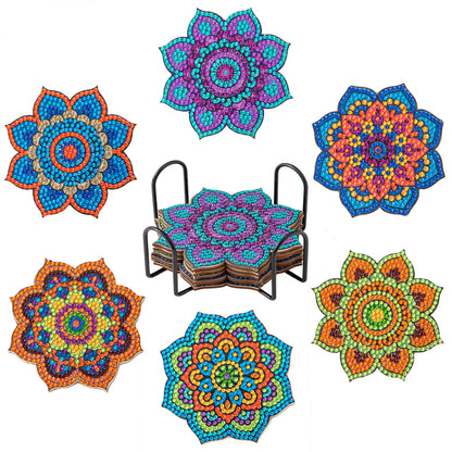 Vodlan™ DIY Diamond Painting Coaster Kits (Set of 6)