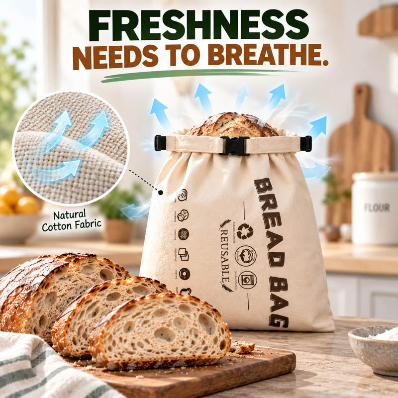 Lumiazos™ Beeswax Bread Bag – Keeps Bread Fresh Up to 3× Longer